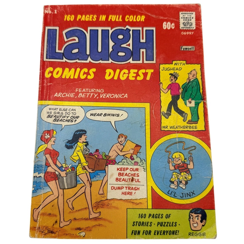 Archie Laugh Comics Digest No 1 Vintage 1974 Bronze Age Betty Veronica Jughead